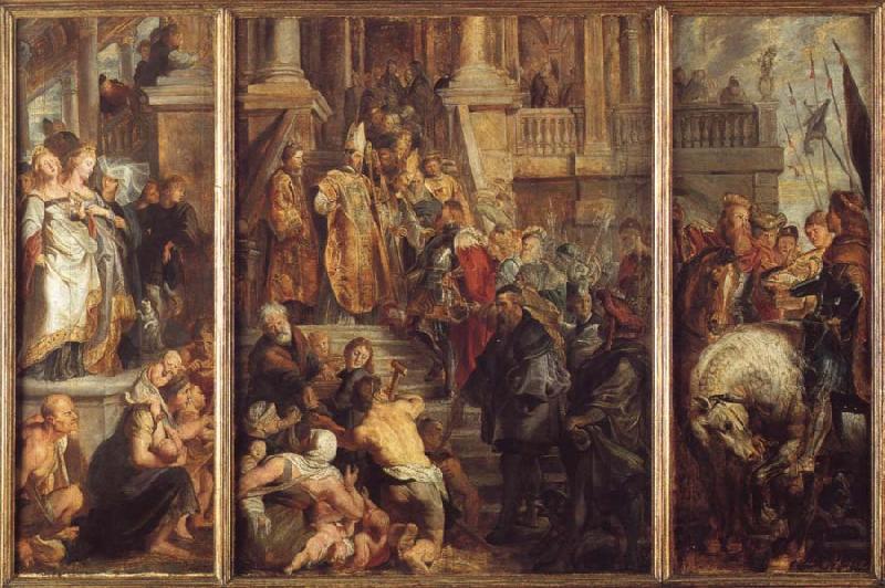 Peter Paul Rubens Saint Bavo About to Receive the Monastic Habit at Ghent oil painting image